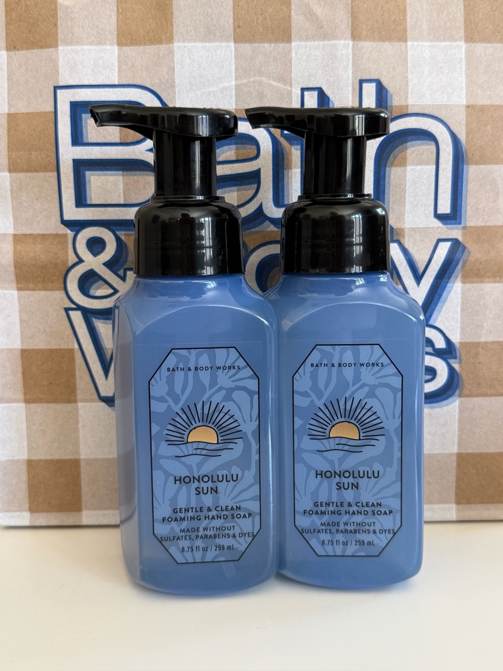 Bath and Body Works Honolulu Sun Foaming Hand Soap Set